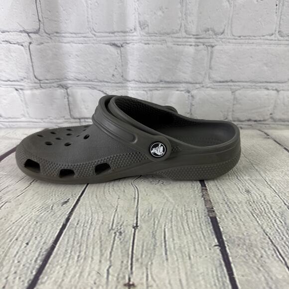 Original Crocs 10001 Unisex Men 4 Women 6 Rubber Slip On Shoes Boat Grey Gray - Picture 8 of 10